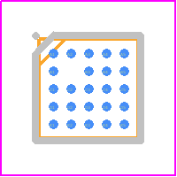 BD2802GU-E2 - ROHM Semiconductor PCB footprint - BGA - BGA - VCSP85H2
