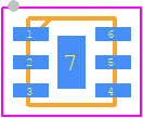 KAT-30+ - Mini-Circuits PCB footprint - Small Outline No-lead - Small Outline No-lead - MC1630-1
