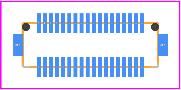 DF12-36DS-0.5V (86) - Hirose PCB footprint - Other - Other - DF12-36DS-0.5V (86)-1