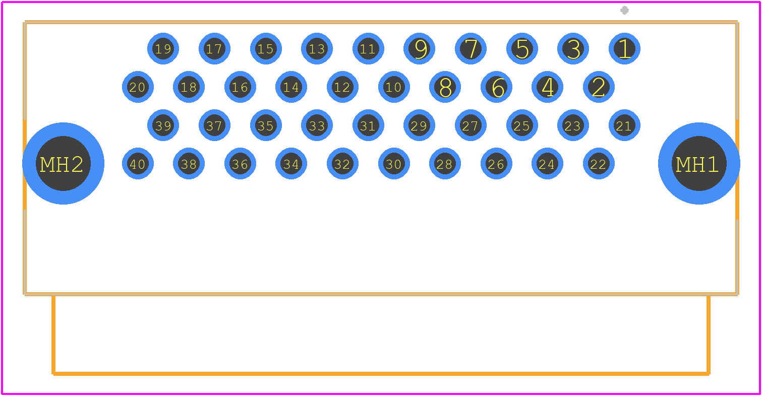 1734099-4 - TE Connectivity PCB footprint - Other - Other - 1734099-4-3