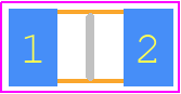ECJ-3YB1C225K - Panasonic PCB footprint - Capacitor Chip Non-polarised - Capacitor Chip Non-polarised - 1206 (H=1.8mm)