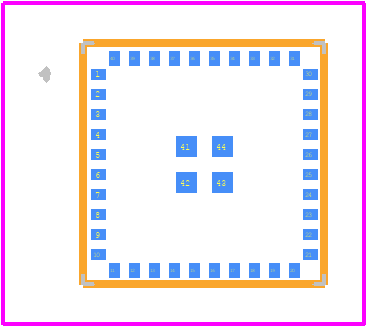 BGM220SC22HNA2 - Silicon Labs PCB footprint - Other - Other - BGM220SC22HNA2-2