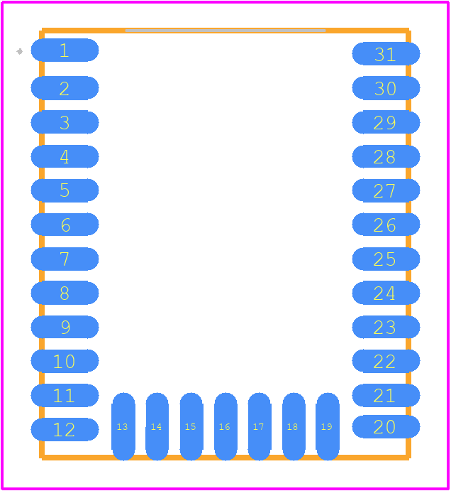 BGM220PC22WGA2 - Silicon Labs PCB footprint - Other - Other - BGM220PC22WGA2-4