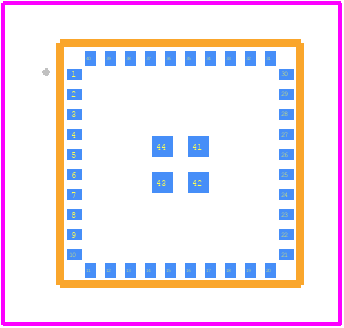 BGM220PC22HNA2 - Silicon Labs PCB footprint - Other - Other - BGM220PC22HNA2-2