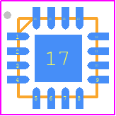 MIC4600YML-T5 - Microchip PCB footprint - Quad Flat No-Lead - Quad Flat No-Lead - MIC4600YML-T5