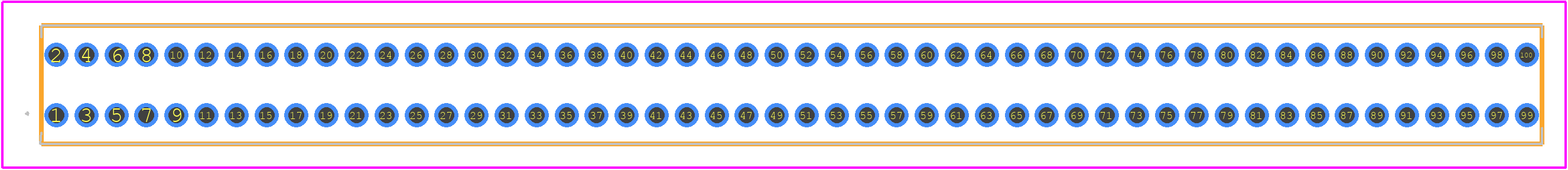 DWM-50-61-G-D-930 - SAMTEC PCB footprint - Other - Other - DWM-50-61-G-D-930-1
