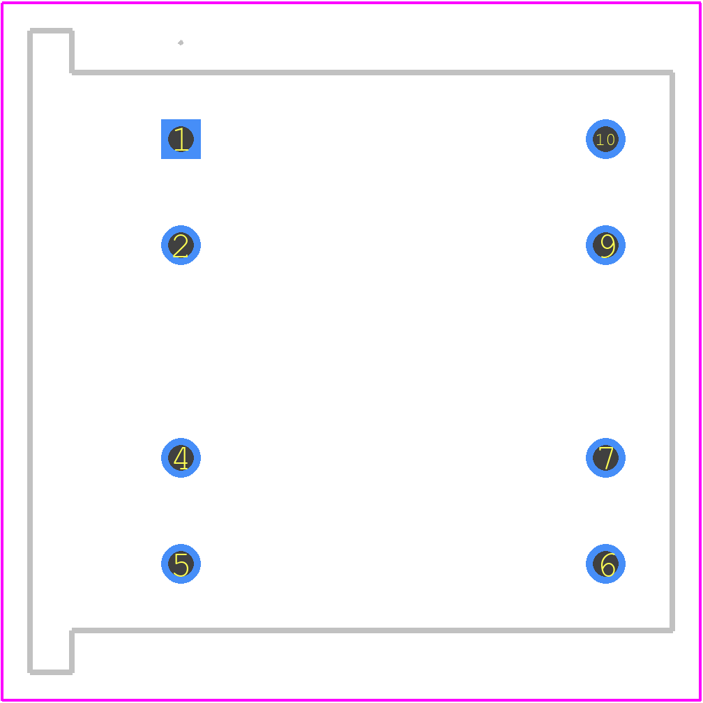 74080 - MYRRA PCB footprint - Other - Other - 74080-2