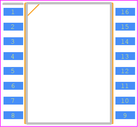 2EDS9265HXUMA1 - Infineon PCB footprint - Small Outline Packages - Small Outline Packages - PG-DSO-16-30_1