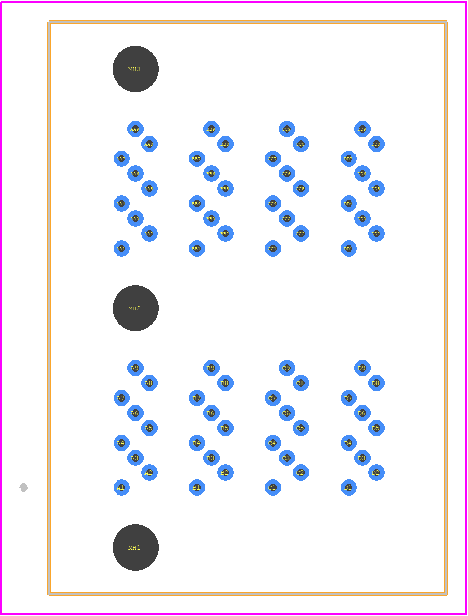 1707290002 - Molex PCB footprint - Other - Other - 1707290002-3