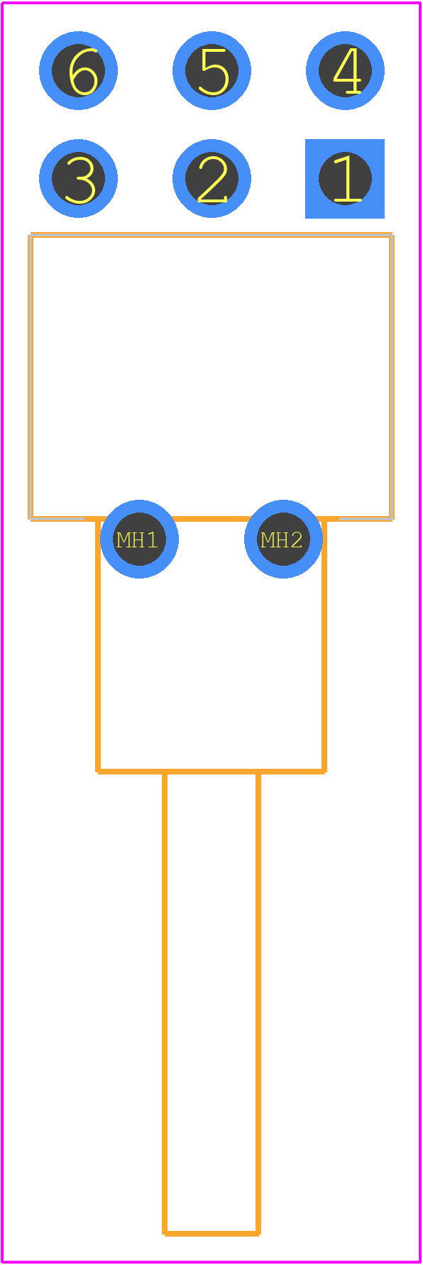 100DP6T4B8M61QEH - E-Switch PCB footprint - Other - Other - 100DP6T4B8M61QEH-5