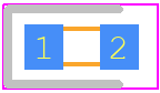VLMW1301-GS08 - Vishay PCB footprint - LEDs Chip - LEDs Chip - VLMW1301-GS08