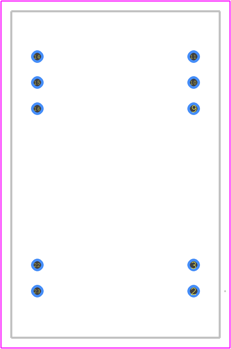 VAWQ3-Q24-S12H - CUI Inc. PCB footprint - Other - Other - 24-DIP Module, 15 Leads