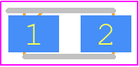 F970J336MAAHT3 - Kyocera AVX PCB footprint - Capacitor Moulded Polarised - Capacitor Moulded Polarised - 1206 3216-18