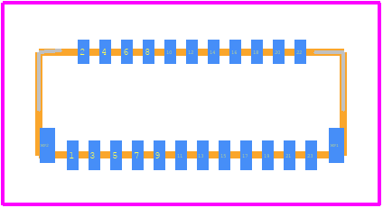 FH26-23S-0.3SHW(29) - Hirose PCB footprint - Other - Other - FH26-23S-0.3SHW(29)-1