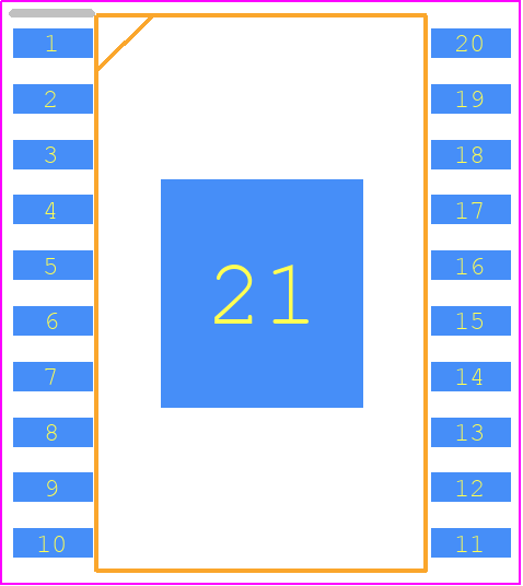 TLE7241EXUMA2 - Infineon PCB footprint - Small Outline Packages - Small Outline Packages - PG-DSO-20-27