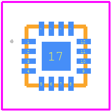 LTC7803IUD#PBF - Analog Devices PCB footprint - Other - Other - UD Package 16-Lead Plastic QFN (3mm × 3mm)_2026-1