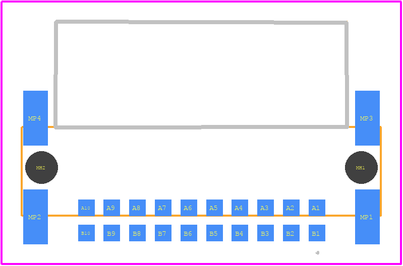 354079 - TE Connectivity PCB footprint - Other - Other - 354079-1-2021