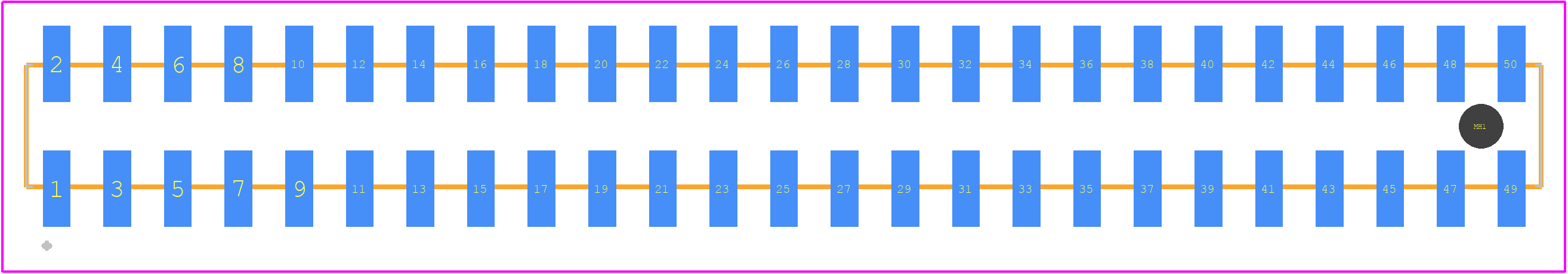 HW-25-11-S-D-685-SM-A - SAMTEC PCB footprint - Other - Other - HW-25-11-S-D-685-SM-A-1