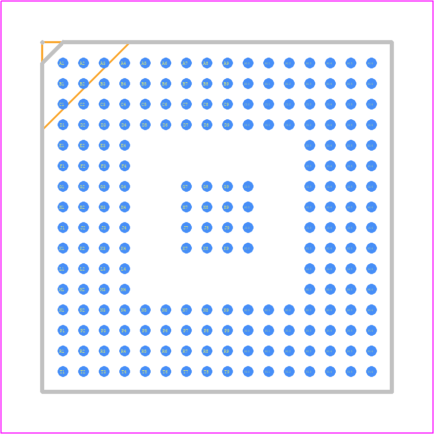 ISPGDX160VA-7BN208 - Lattice Semiconductor PCB footprint - BGA - BGA - 208-Ball fpBGA Package_1