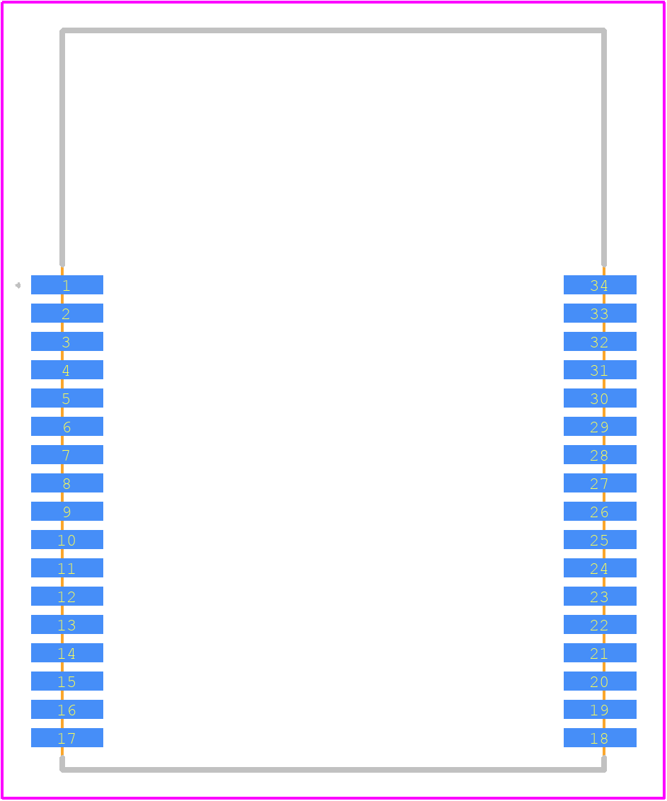 DWM1001C - Qorvo PCB footprint - Other - Other - DWM1001C-1