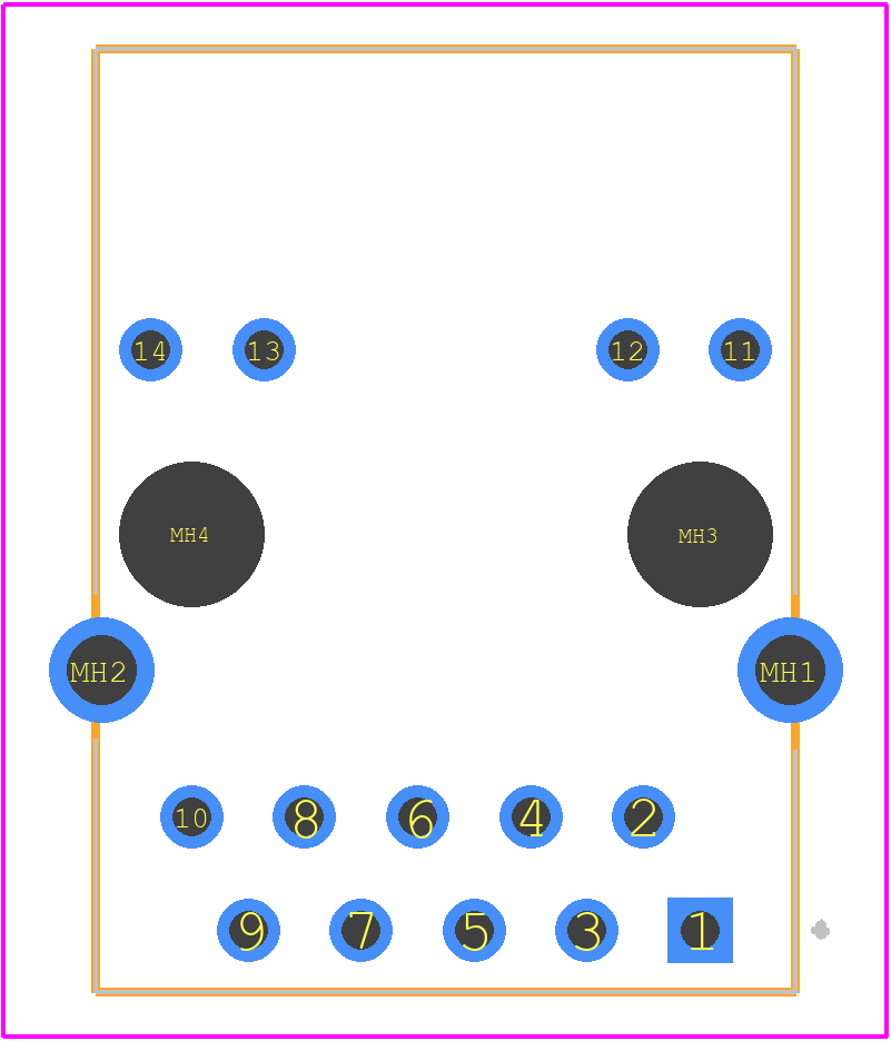 RJ000002 - Yekta Electronic PCB footprint - Other - Other - RJ000002-3