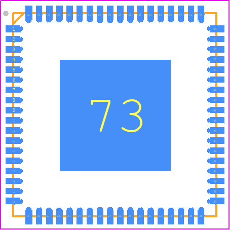 ADAU1452WBCPZ - Analog Devices PCB footprint - Quad Flat No-Lead - Quad Flat No-Lead - ADAU1452WBCPZ