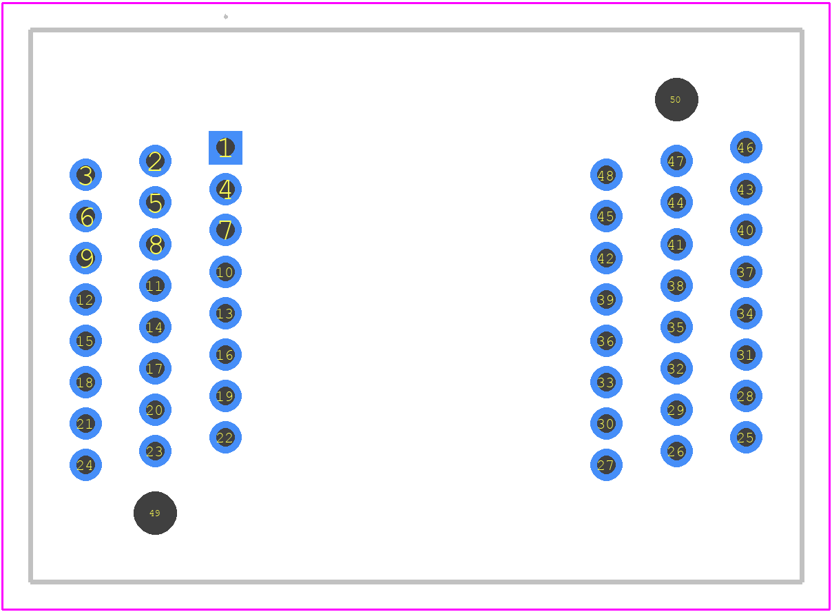 IC354-0482-035P - Yamaichi PCB footprint - Other - Other - IC354-0482-035P-2