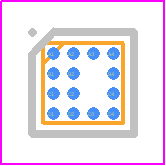 MAX4410EBE-T - Analog Devices PCB footprint - BGA - BGA - MAX4410EBE-T