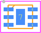 MTY2-243+ - Mini-Circuits PCB footprint - Small Outline No-lead - Small Outline No-lead - MTY2-243+