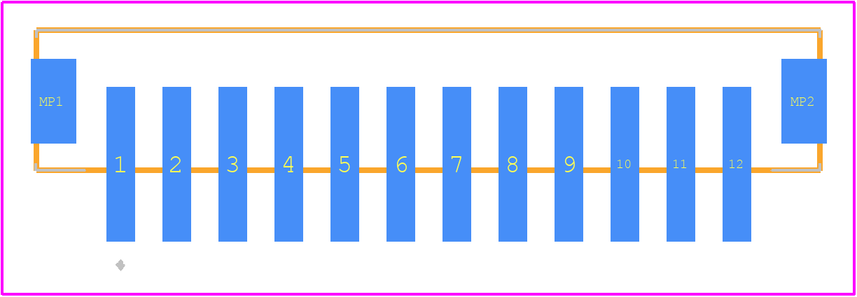 B12B-PH-SM4 - JST (JAPAN SOLDERLESS TERMINALS) PCB footprint - Other - Other - B12B-PH-SM4-1