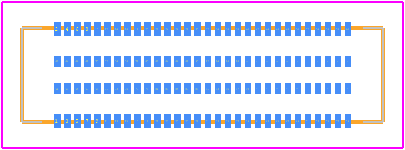 TLH-030-0.50-G-D - SAMTEC PCB footprint - Other - Other - TLH-030-0.50-G-D-3