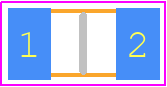 TMK316BJ106MLHT - TAIYO YUDEN PCB footprint - Capacitor Chip Non-polarised - Capacitor Chip Non-polarised - 3.05x1.8