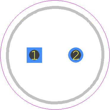 B41858C6107M000 - TDK PCB footprint - Capacitor, Polarized Radial Diameter - Capacitor, Polarized Radial Diameter - 8*11.5