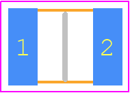 SG73P2ETTD2R70F - KOA Speer PCB footprint - Resistor Chip - Resistor Chip - SG73P2E (1210)