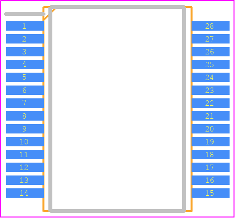 ADM2863EBRNZ-RL7 - Analog Devices PCB footprint - Small Outline Packages - Small Outline Packages - RN-28-1
