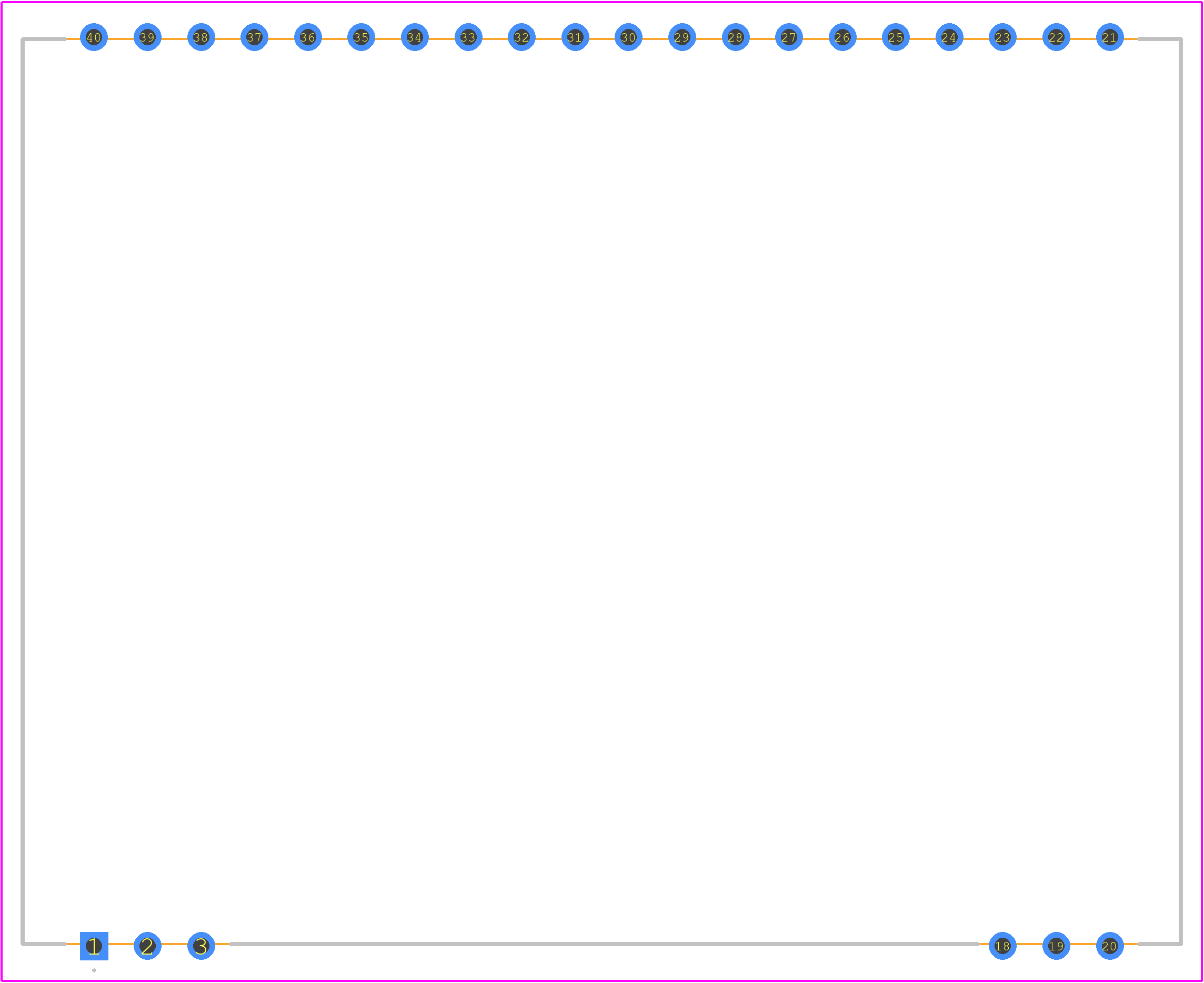 EA LED55X46-A - Display Visions PCB footprint - Other - Other - EA LED55X46-A-3
