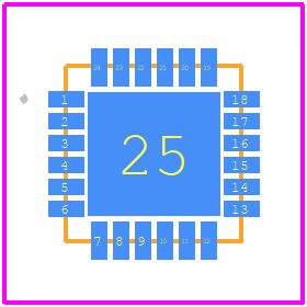 MPU-3050 - TDK PCB footprint - Other - Other - 4mm x 4mm x 0.9mm-1