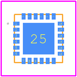 MPGA-152+ - Mini-Circuits PCB footprint - Other - Other - 4x4mm 24-lead, MCLP package