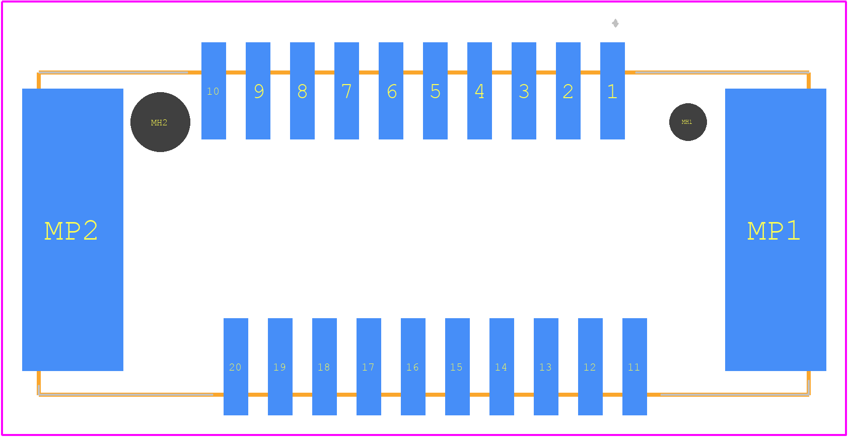 MX34036NF1 - JAE PCB footprint - Other - Other - MX34036NF1-2