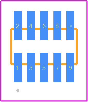 FTSH-105-01-L-DV-K - SAMTEC PCB footprint - Other - Other - FTSH-105-01-L-DV-K-2