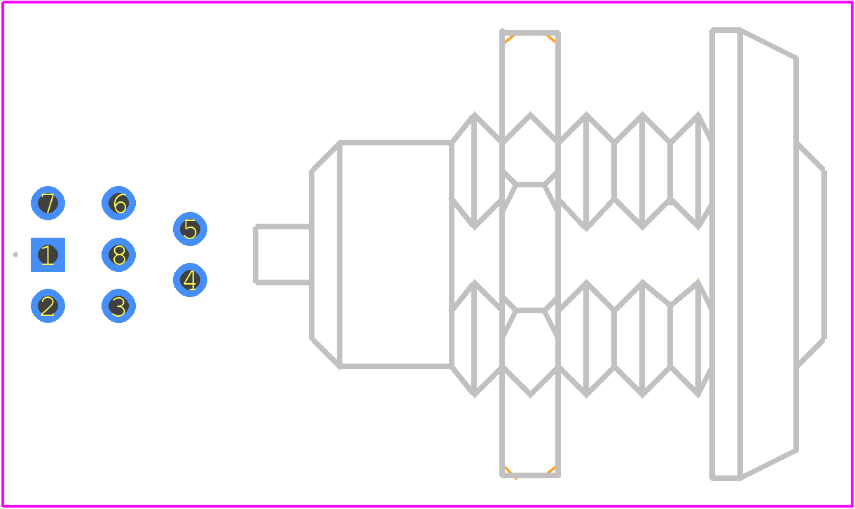 ECG.1B.308.CLV - LEMO PCB footprint - Other - Other - ECG.1B.308.CLV-4