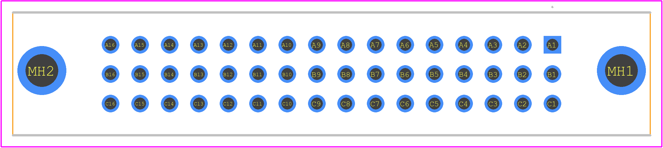 234647 - TE Connectivity PCB footprint - Other - Other - 234647-1