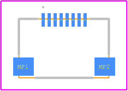 XF2M-0815-1A-R100 - OMRON Electronics PCB footprint - Other - Other - XF2M-0815-1A-R100-3