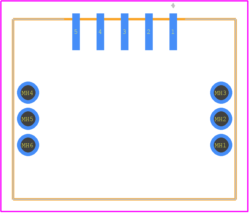 ZE05-5P-2H - Hirose PCB footprint - Other - Other - ZE05-5P-2H-2