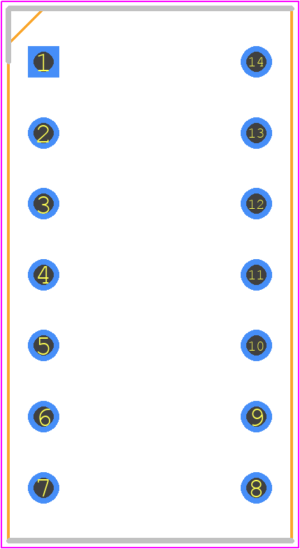 SA03-11PBWA/A - Kingbright PCB footprint - Dual-In-Line Sockets - Dual-In-Line Sockets - SA03-11PBWA/A