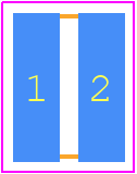 WK73R2B15TTD22R0D - KOA Speer PCB footprint - Resistor Chip - Resistor Chip - WK73R2B15TTD22R0D