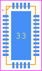 TA8210DMTRPBF - Tagore Technology PCB footprint - Quad Flat No-Lead - Quad Flat No-Lead - TA8210DMTRPBF-