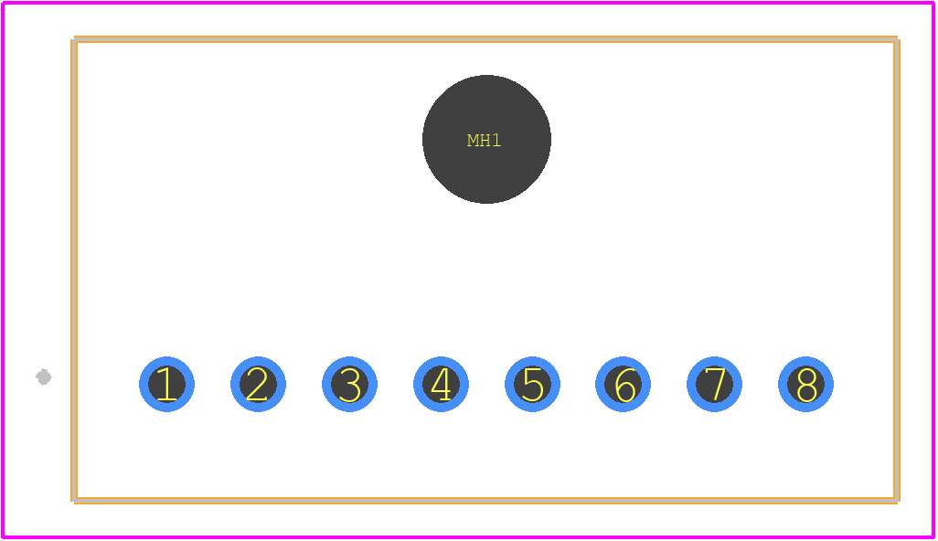 1744446-8 - TE Connectivity PCB footprint - Other - Other - 1744446-8-3