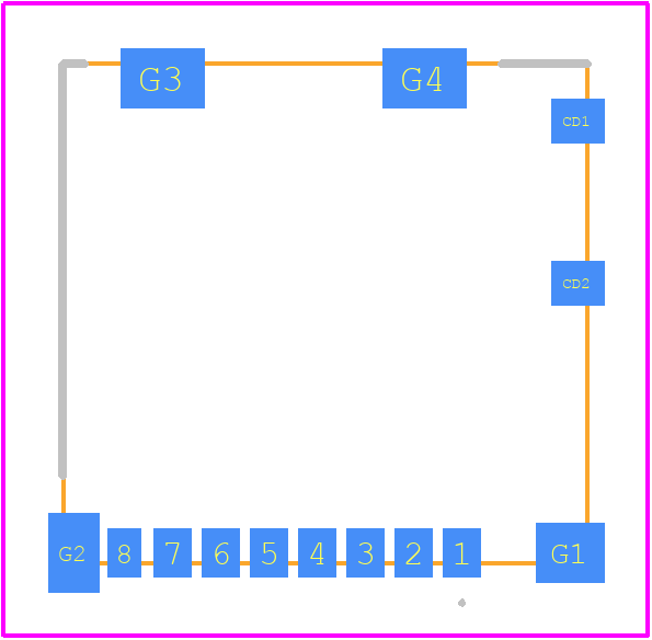 1040310811 - Molex PCB footprint - Other - Other - 1040310811