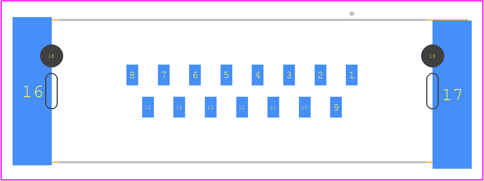 09552557621741 - HARTING PCB footprint - Other - Other - 09552557612741